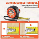 ValueMax Tape Measure 16FT, 6 Pack Tape Measure Retractable, Easy Read Measuring Tape, Auto-Lock Measurement Tape for Construction, Contractor, ValueMax