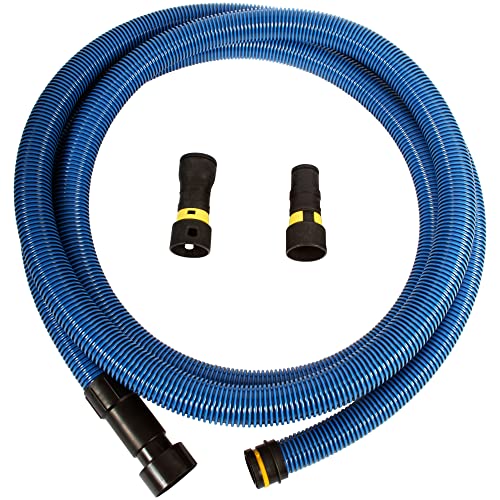 Cen-Tec Systems 94434 Antistatic Wet/Dry Vacuum Shop Vacs with Universal Power Tool Adapter Set, 16 Ft. Hose, Blue Cen-Tec Systems