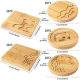 FUNSHOWCASE Wood Coaster Set Epoxy Resin Casting Craft Kit River Edge 5-Count FUNSHOWCASE