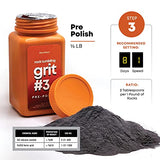 Dan&Darci Rock Tumbler Grit Refill Kit - 3.5 Pounds Grits Media + Poly Plastic Pellets - Rocks Polishing Refills for Any Brand Rock Tumblers - Rock Dan&Darci