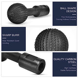 JonPhoe Sphere Rotary Burr with 5/8-11 Threads for 4 1/2" and 5" Angle Grinder, Carbon Steel Ball Gouge Angle Grinder Attachments for Woodworking JonPhoe