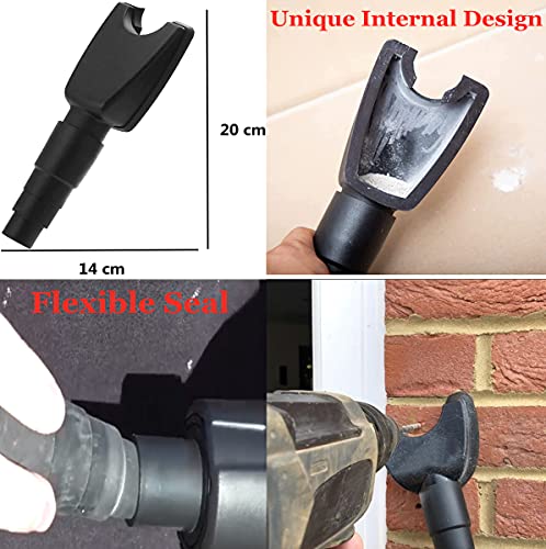 Hand-Free Dust Collector Upgraded Hole Saw Dust Extraction Tool Vacuum Attachment Dust Collector HiYi Powerful Cyclone Vacuum Dust Cleaner Dust Quick HiYi