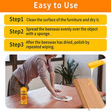 PIPIHUA Beeswax Furniture Wood Polish & Conditioner-Wood Seasoning Beeswax Oil for Wood Cleaner and Polish Furniture Restore A Finish, 16.93 Fl Oz PIPIHUA