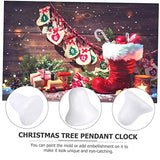 KALLORY 160 pcs Ring The Bell Unfinished Christmas Hanging Pendant Model Hanging Bell Graffiti Lovely Christmas Pendants Decorations for Home KALLORY