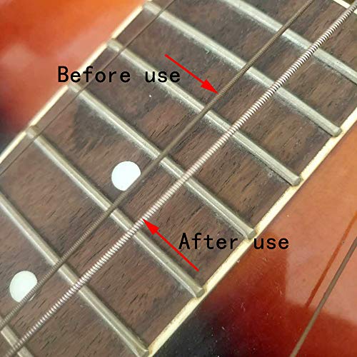 Baroque Fret Erasers for Guitar, Suitable for Guitar Strings & Fret Polishing Abrasive, Fret Erasers Kit, Set of 5,High-Quality Luthier Tools Lao Cheng Ren