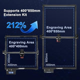 Longer RAY5 Laser Engraver 60W, Laser Engraver 10W Output Power, 32-bit Motherboard, Compresed Spot CNC, App Offline Control, DIY Engraver Tool for Longer