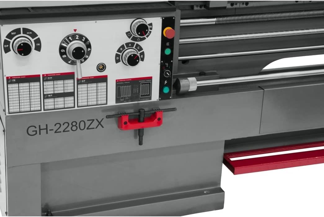 JET GH-2280ZX, 22" x 80" Geared Head Metal Lathe, ACU-RITE 203 DRO, Taper Attachment, 3Ph 230/460V (321567) Jet