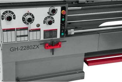 JET GH-2280ZX, 22" x 80" Geared Head Metal Lathe, ACU-RITE 203 DRO, Taper Attachment, 3Ph 230/460V (321567) - WoodArtSupply