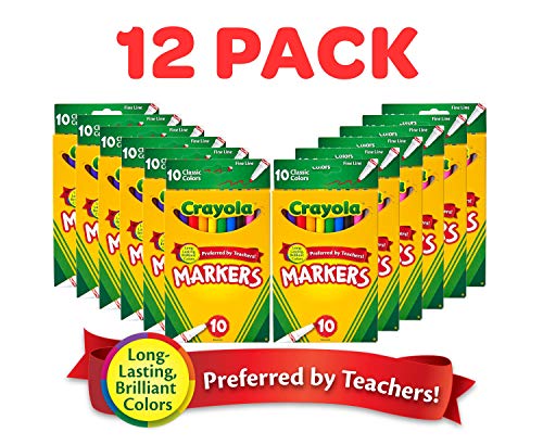  Crayola Broad Line Markers Classpack (256 Ct), Bulk