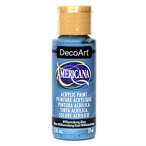 DecoArt Americana Acrylic Paint, 2-Ounce, Williamsburg Blue - WoodArtSupply