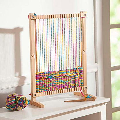 Melissa & Doug Wooden Multi-Craft Weaving Loom (Arts & Crafts, Extra-Large Frame, Frustration-Free Packaging) - WoodArtSupply