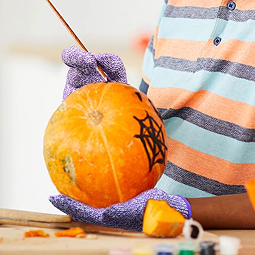Evridwear Cut Resistant Gloves for Kids 7-9 Years, Level 5 Protection Cutting Gloves Food Grade for Cooking, Whittling, Wood Carving, Gardening and Evridwear