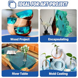 Shabebe Deep Pour Epoxy Resin 3 Gallon, Industrial Grade, Crystal Clear Epoxy Resin Kit for 2-4" Depths, 2:1 Food Safe Casting Resin for DIY Shabebe