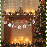 60 Pack Christmas Sublimation Ornaments Blanks MDF Personalized Blanks Ornaments Bulk Christmas Hanging Ornament Pendants for Xmas DIY Tree Queekay