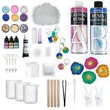 ArtSkills Epoxy Resin Kit for Beginners, Clear Craft Resin Art Kit with Silicone Molds, Alcohol Inks, Glitter, Mica Powder & Accessories, 41 pc ArtSkills