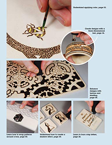 Learn to Burn: A Step-by-Step Guide to Getting Started in Pyrography (Fox Chapel Publishing) Easily Create Beautiful Art & Gifts with 14 Step-by-Step - WoodArtSupply