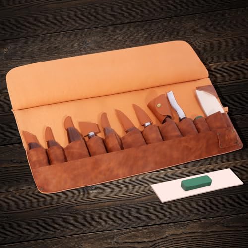 Wood Carving Tools Deluxe-Whittling Knife,Wood Carving Kit,Wood Whittling Kit for Beginners,Spoon Carving Kit,Woodworking Tools Set Large Wood - WoodArtSupply