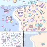 My First Trip Sticker + Coloring Book (500+ Stickers & 12 Scenes) by Cupkin - Side by Side Activity Book Design - Fun Toddler Travel Essential CUPKIN
