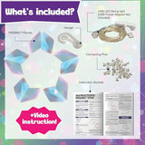 PRISMIC Make Your Own 3D Star Light Art & Craft Kit - Unique Gifts for 8 + Year Old Girls & Boys - Fun Crafts for Girls 8-12, DIY Kits for Kids Ages PURPLE LADYBUG