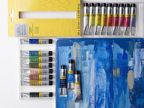 Winsor & Newton Galeria Acrylic Paint, 20 x 12ml (0.4--oz) Tube Paint Set