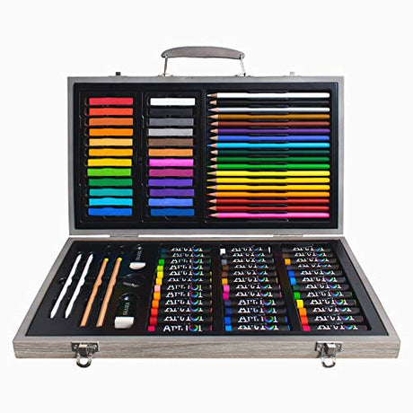 Art 101 Drawing, Skeetching, and Doodling Art Set, Assorted Colors, 111 Pieces (55111) Art 101 USA
