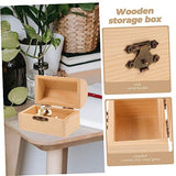 VOSAREA 2pcs Pirate Treasure Chest Wooden Box Wooden Treasure Organizer Rustic Jewelry Chest Unpainted Wood Chest Unfinished Wooden Kids Storage Bin VOSAREA