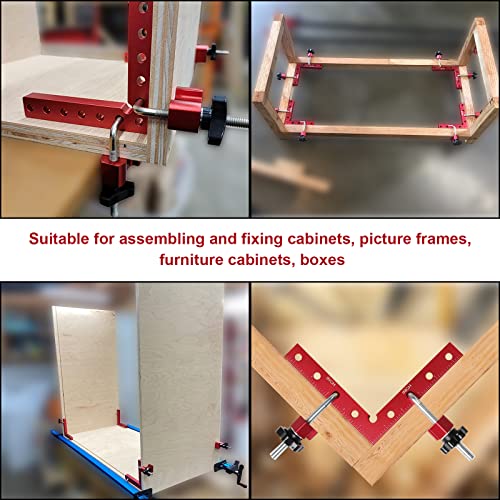 Rumansen Right Angle Clamps, 90 Degree Positioning Squares, 5.5"x5.5" (140mmx140mm) Aluminum Alloy Carpenter Corner Clamps, Clamping Square for - WoodArtSupply