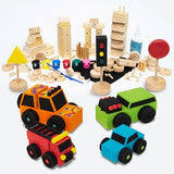 SparkJump Build & Paint Your Own Wooden Cars - Creative & Fun Arts & Crafts for Kids - Woodworking Kit for Kids - Easy to Assemble Wooden Cars to SparkJump