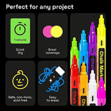 ARTISTRO 8 Neon Chalk Markers - Erasable Chalk Pens with 6mm Reversible Tip for Blackboard, Chalkboard, Car Window, Glass - Liquid Chalk Markers ARTISTRO