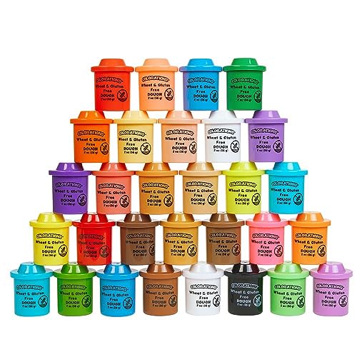 Colorations Wheat & Gluten Free 30 Color Variety Pack, 2oz Colorations