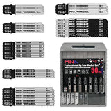 MNA Multi-Purpose Jig-Saw Blades, 50 Pieces, Assorted Jig Saw Kit Value Pack for Wood, Plastic and Metal Cutting with Carry Case MNA