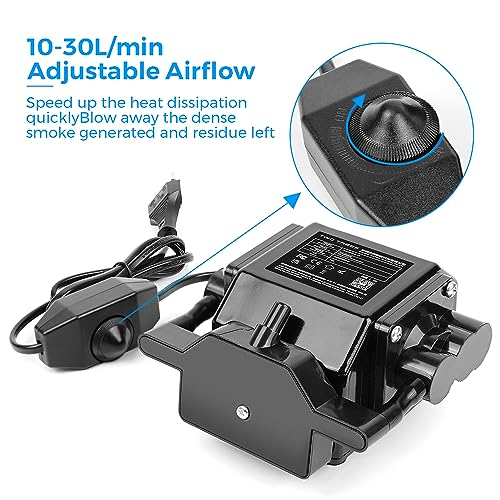 Twotrees Air Assist Set, 30L/min Airflow Air Assist Set for TS2-10W, TS2-20W, TTS-25, TTS-55, TTS-10 Laser Engraver, Removes Smoke and Dust, Low WoodArtSupply