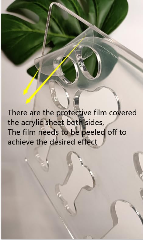 Paw Print Template,Dog Bone&Paw Inlay Acrylic Router Template,Clear Acrylic Template,Acrylic Router Template (7.75x7.75") Yuxuanish