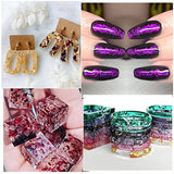 Mingjieus Gold Foil Flakes, 24 Color, Metallic Foil Flakes, Gilding Flakes, Gold Leaf Flakes, Gold Flakes for Resin, Nails, Painting, Crafts Mingjieus