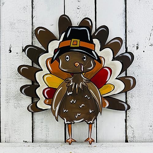 Thanksgiving Turkey, Fall Shapes, Unfinished Wood Cutout, Paint by Line Build-A-Cross