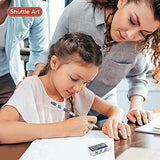 Shuttle Art Pencils and Erasers Bundle, Set of 350 Pack Sharpened Yellow Pencils + 72 Pack Premium White Erasers Bulk Shuttle Art