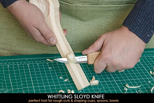 BeaverCraft S13 Wood Carving Tools Set for Spoon Carving 3 Knives in Tools Roll Leather Strop and Polishing Compound Hook Sloyd Detail Knife BeaverCraft