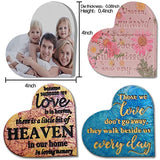 Epoxy Resin Molds 4 Pieces Silicone Casting Molds, Heart Memorial Sign Condolence Grief Signs for DIY Craft Home Decor Office Sign Sympathy Table Tucocoo