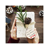 Wooden Christmas Ornaments DIY Round Unfinished Wood Pieces Slices Scrafts for Kids Tree Decoration Christmas Craft Supplies 40Pcs 3" Predrilled with TONAK