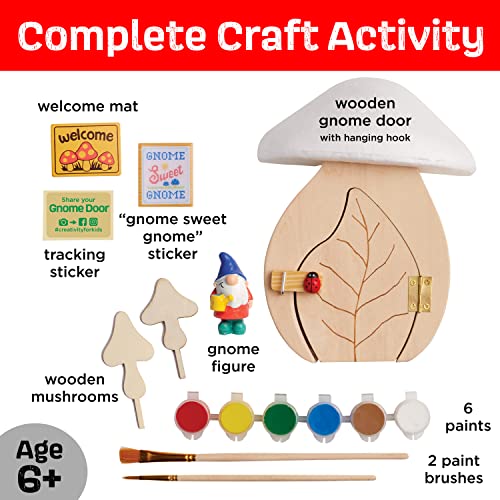 Creativity for Kids Gnome Garden Door - Painting Arts and Crafts for Boys and Girls, Kids Activities for Ages 6-8+ Creativity for Kids