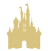 Castle Unfinished Wood Cutout Royalty Princess Door Hanger MDF Shape Canvas Style 5 Diverse Woodworking