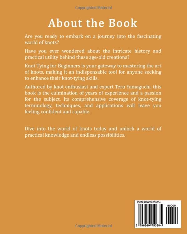 Knot Tying for Beginners: A Step-by-Step Illustrated Guide to Learn Basic to Advanced Most Useful Knots for Boating, Fishing, and Camping, Safety, WoodArtSupply