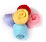 MOMODA BAODLON 50 Colors Fibre Wool Yarn Roving for Needle Felting Hand Spinning DIY Craft Materials MOMODA