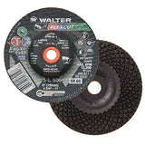 Walter 15L506 5x5/8-11 Flexcut Spin-On Grinding Wheels Type 29S Grit 60, 25 pack Walter Surface Technologies