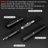 JINHAO Fountain Pen Fine Nib, Includes Ink Cartridges & Converter, Perfect Weight, Optimal Flow, No Skips WEERSHUN