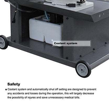 KAKA INDUSTRIAL BS-712R, 7"x12" Metal Band Saw, the bow can be swiveled between 45° and 90°Solid Design, Metal Cutting Band Saw, High Precision Metal