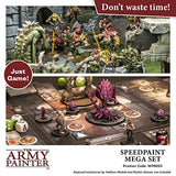 The Army Painter Speedpaint Mega Set - 24 x 18ml Speed Paint Kit Pre Loaded with Mixing Balls and 1 Brush- Base, Shadow and Highlight in One The Army Painter