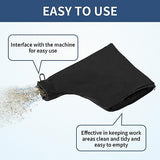 Miter Saw Dust Bag for 255, Universal 2 Pack Dust Collection Bags with Zipper and Wired Adjustable Stand for Tank Belt Sander, Edge Planer, Diagonal CCTIVED
