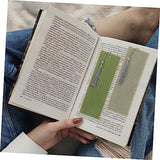 Tofficu 5pcs Paper Bookmarks Handwriting Books Blank Bookmarks Cotton Thread Bookmarks for Book Lovers Unfinished Page Markers Calligraphy Bookmark Tofficu