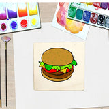 20 Pcs Unfinished Wood Pieces,4 x 4 Inch Blank Natural Slices Wood Square for DIY Crafts Painting, Scrabble Tiles, Coasters, Decoration MYYZMY